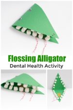 Flossing Alligator Dental Health Activity