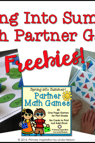Easy Prep First Grade Math Games