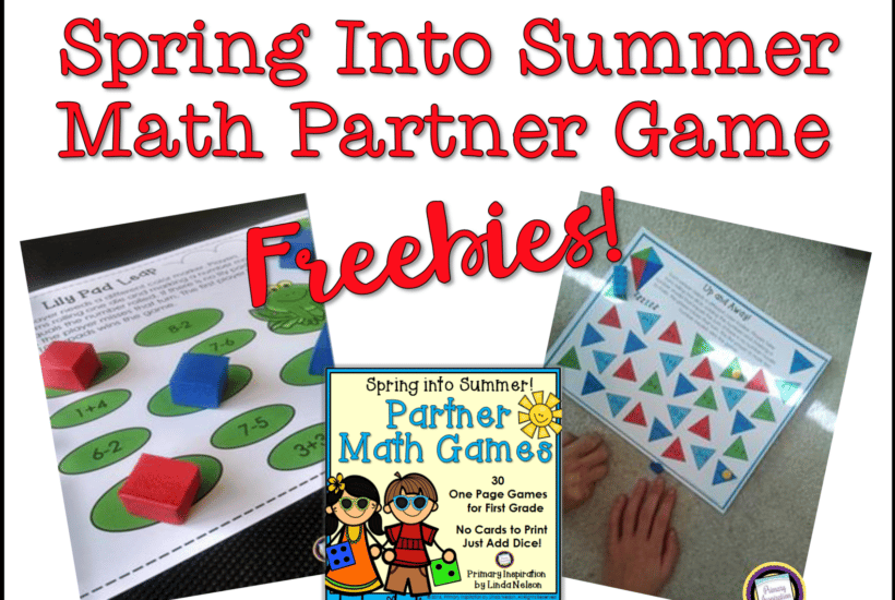 Easy Prep First Grade Math Games