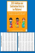 200 Addition and Subtraction Facts to be Mastered