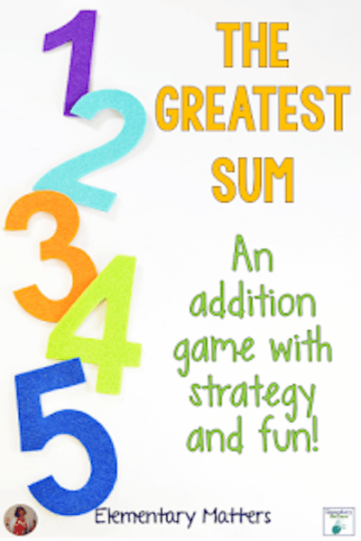 The Greatest Sum #math #game