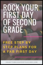 First Day of 2nd Grade Lesson Plans