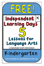 Independent Learning Lessons for Kindergarten