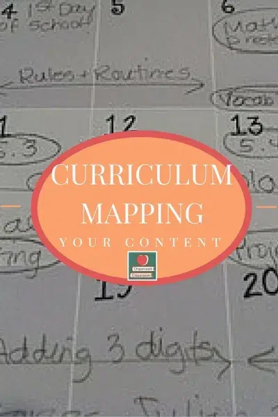 Curriculum Map Calendar Template Freebie
