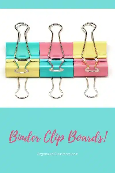 DIY Student Clipboards with a Binder Clip!