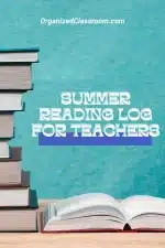Free Teacher Reading Log