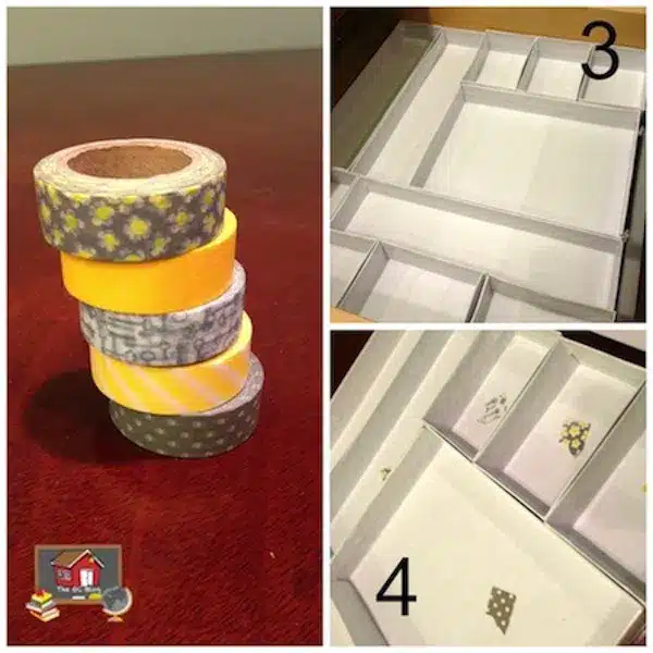 Burlap Grade Level Banner and Desk Organization Idea