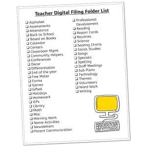 Organize Your Teacher Computer Files