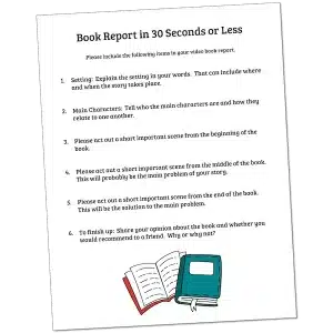 Video Book Report in 30 Seconds or Less