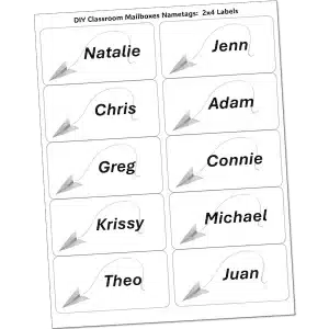 Putting the Mail in Classroom Mailboxes