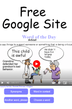 Word of the day for kids Google Site