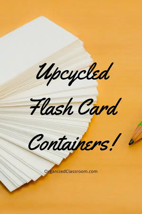 DIY Flashcards and Container