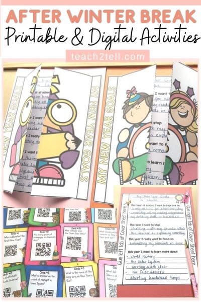 After winter break activities for elementary school