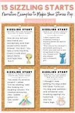 Writing Engaging Leads for Narrative Writing: 15 Sizzling Starts