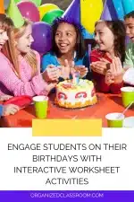 Student Birthday Worksheet Bundle