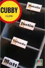 Custom Cubby Labels