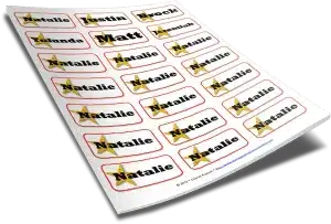 Custom Cubby Labels