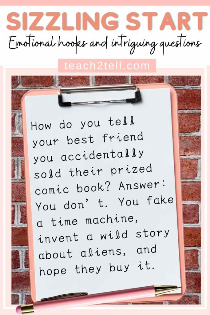 hooks in writing and hypothetical questions