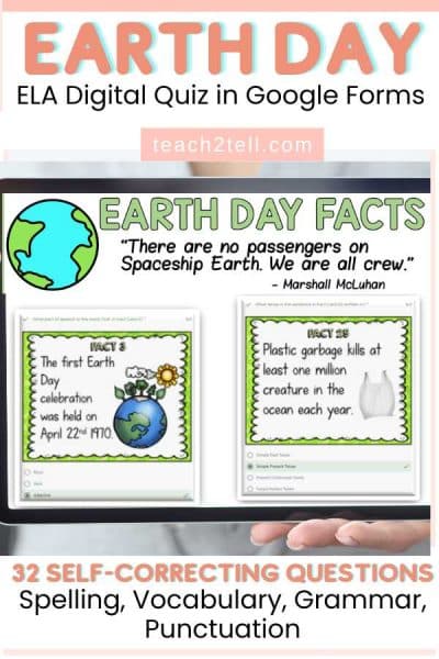 Free ELA Test Prep with Earth Day Fun Facts