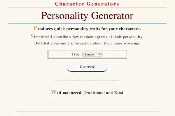 Character Development Center Cards