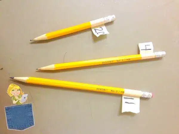 Pencil Number Wraps