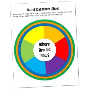 Where Are We Now Class Tracker Sign
