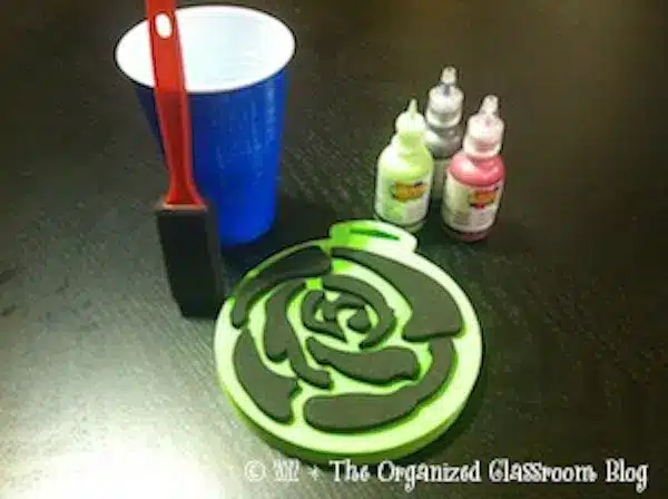 Flower Chair Pocket Stencil