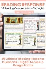 Reading Response Activities for Fiction Books: 20 Digital Questions