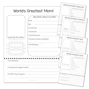 World's Best Mom Printable