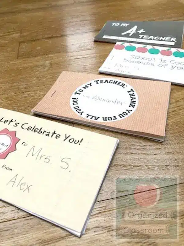 Teacher Appreciation Booklet