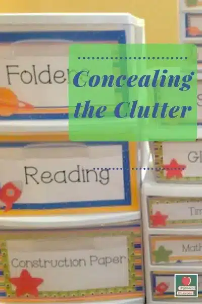 Pretty Up Your Classroom Clutter