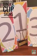 Center Number Signs