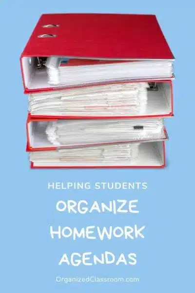 Student Homework Agenda Printables