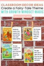 Fairytale Decor Ideas for Classroom + Growth Mindset Posters for Display