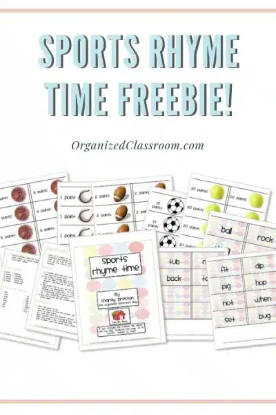 Sports Rhyming Game for Kids!