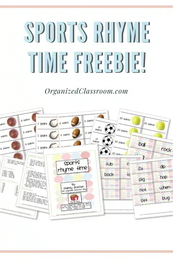 Sports Rhyming Game for Kids!