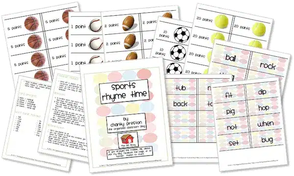 Sports Rhyming Game for Kids!