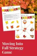 Fall Math Game Freebie