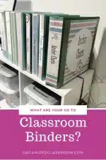 Blank Binder Covers for the Classroom