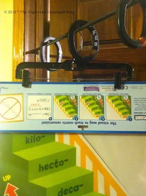 Tension Rod Monthly Organizer Markers