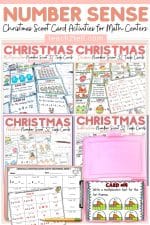 Christmas Math Activities for Number Sense Review (Free!)