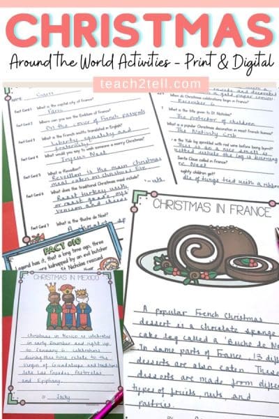 christmas around the world printables