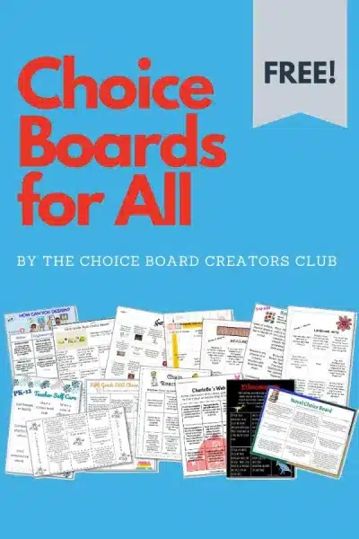 Choice Boards Packet