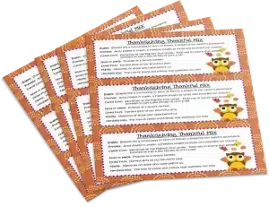 Thankful Treat Activity for Kids