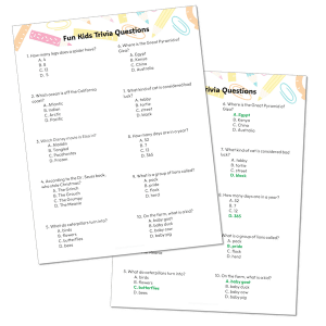 Fun Kids Trivia Quiz