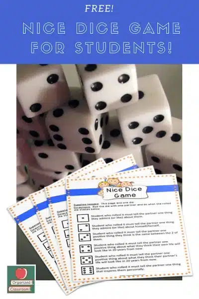 Kindness Dice Game for Students