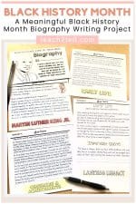 Black History Month Biography Writing Project