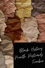 Black History Postcard Activity