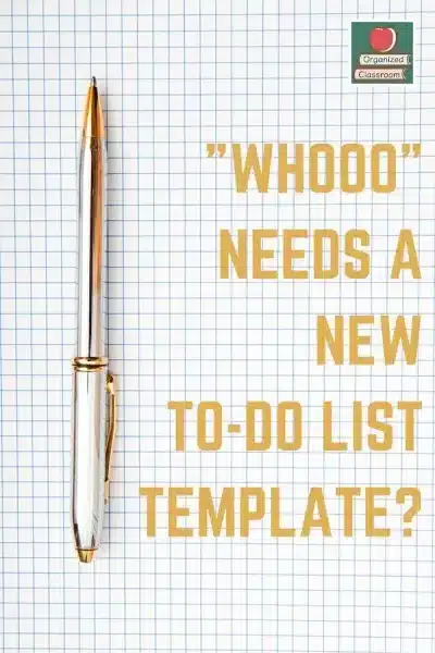 Owl Theme Editable To Do List