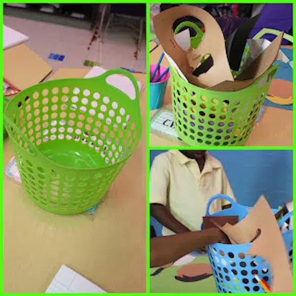 Recycling Labels for Paper Baskets